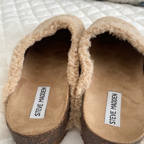 Steve Madden Vesa Faux Shearling Mule Slipper sz10medium - Picture 2 of 4